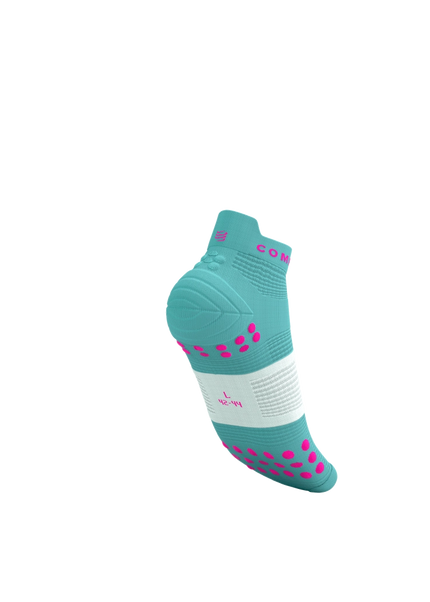 Compressport | Pro Racing Socks V4 | Run Low | Ether / Neon Pink