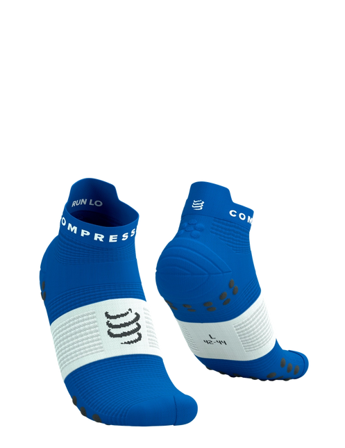 Compressport | Pro Racing Socken V4 | Run Low | Princess Blau / Weiß