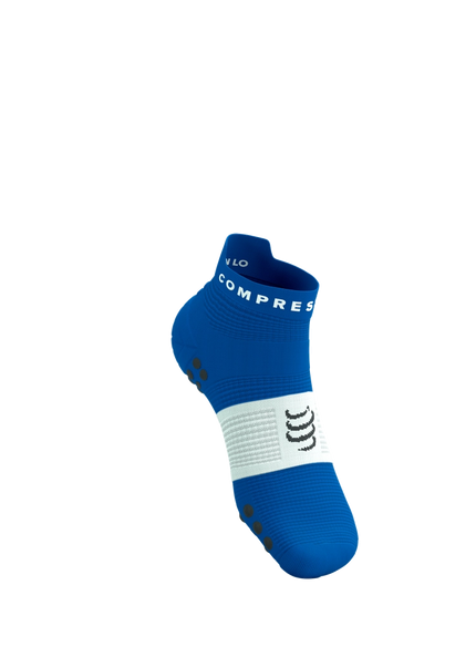 Compressport | Pro Racing Socks V4 | Run Low | Princess Blue / White