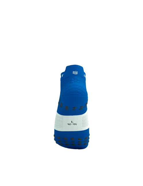 Compressport | Pro Racing Socken V4 | Run Low | Princess Blau / Weiß