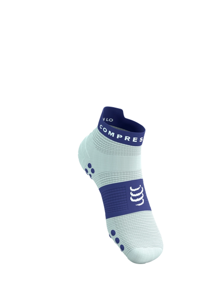 Compressport | Pro Racing Socks V4 | Run Low | Star White / Orient Blue