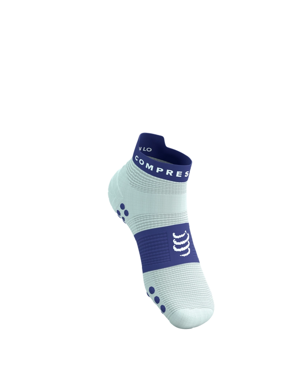 Compressport | Pro Racing Socks V4 | Run Low | Star White / Orient Blue