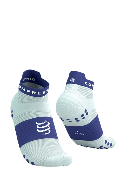 Compressport | Pro Racing Socks V4 | Run Low | Star White / Orient Blue