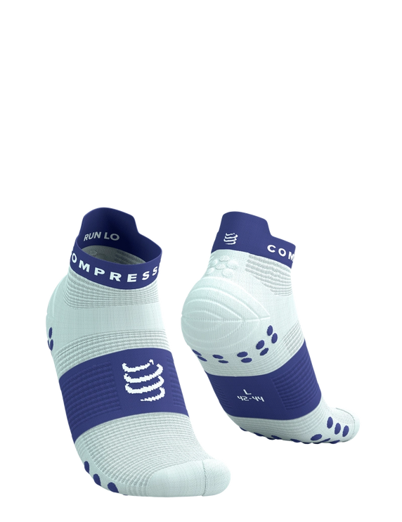 Compressport | Pro Racing Socks V4 | Run Low | Star White / Orient Blue
