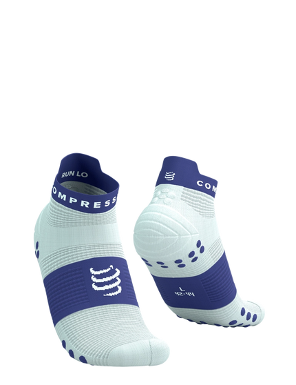 Compressport | Pro Racing Socks V4 | Run Low | Star White / Orient Blue