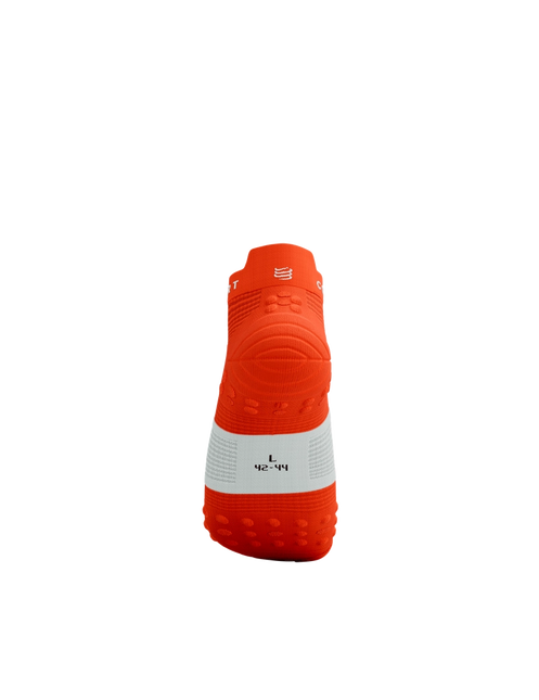 Compressport | Pro Racing Socken V4 | Run Low | Tigerlily / Weiß