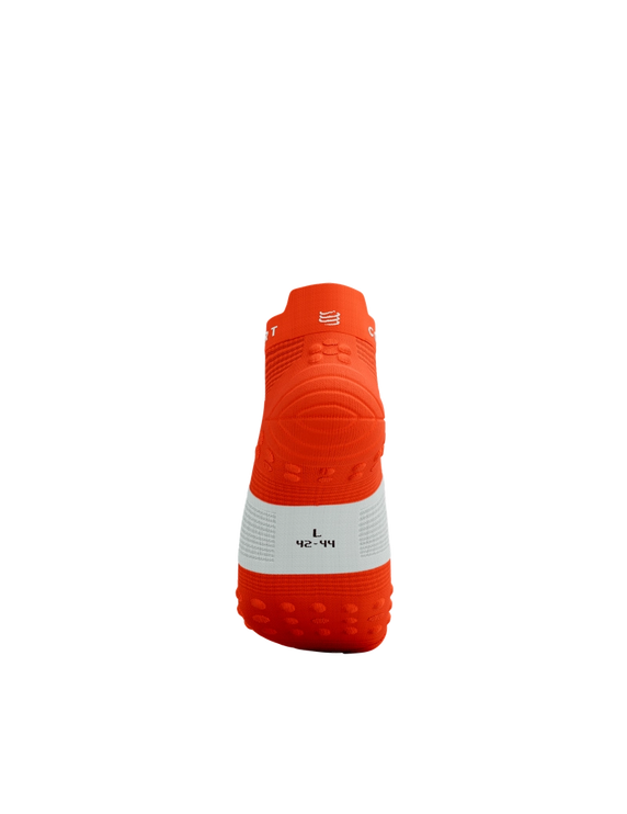 Compressport | Pro Racing Socks V4 | Run Low | Tigerlily / White