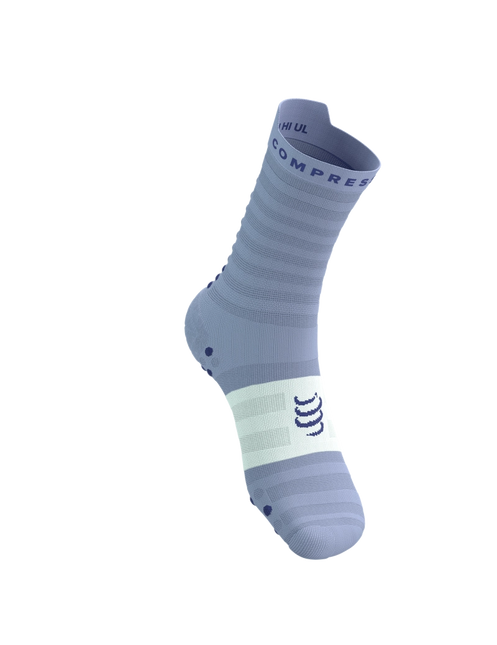 Compressport | Pro Racing Socken V4 | Ultraleicht | Run High | Lavendel / Weiß