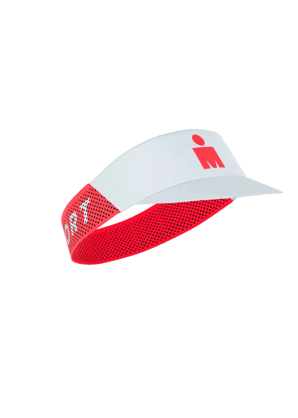 Compressport | Pro Racing Visor | IRONMAN 2026 | White / Neon Red
