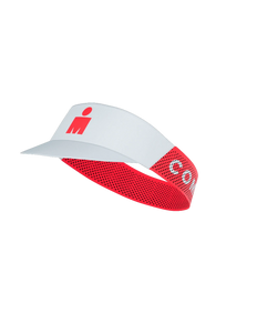 Compressport | Pro Racing Visor | IRONMAN 2026 | White / Neon Red