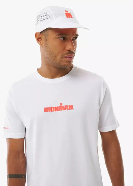 Compressport | Training SS T-Shirt | Men's | IRONMAN 2026 | White / Neon Red