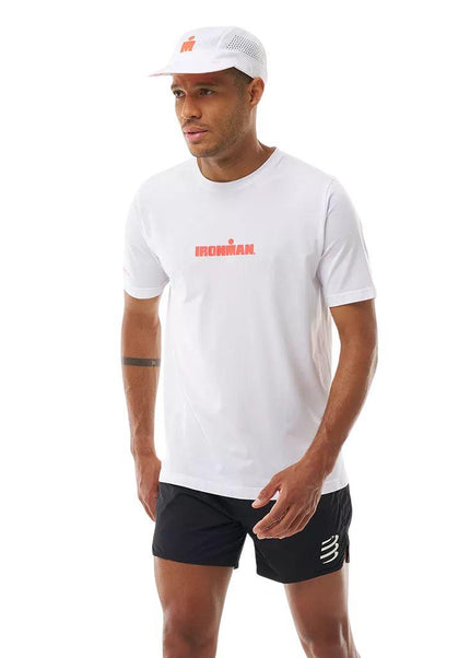 Compressport | Training SS T-Shirt | Men's | IRONMAN 2026 | White / Neon Red