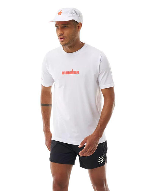 Compressport | Training SS T-Shirt | Herren | IRONMAN 2026 | Weiß / Neonrot