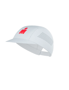 Compressport | Pro Racing Cap | IRONMAN 2026 | Weiß / Neonrot