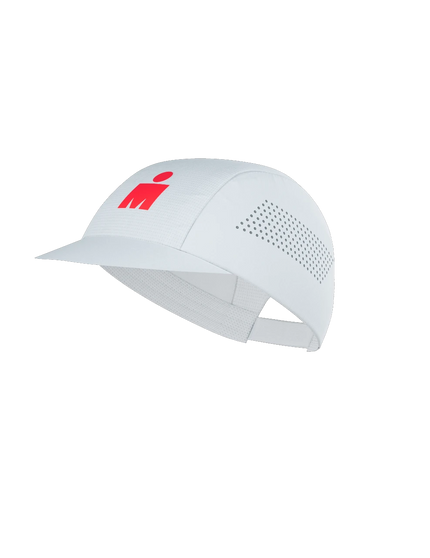Compressport | Pro Racing Cap | IRONMAN 2026 | White / Neon Red