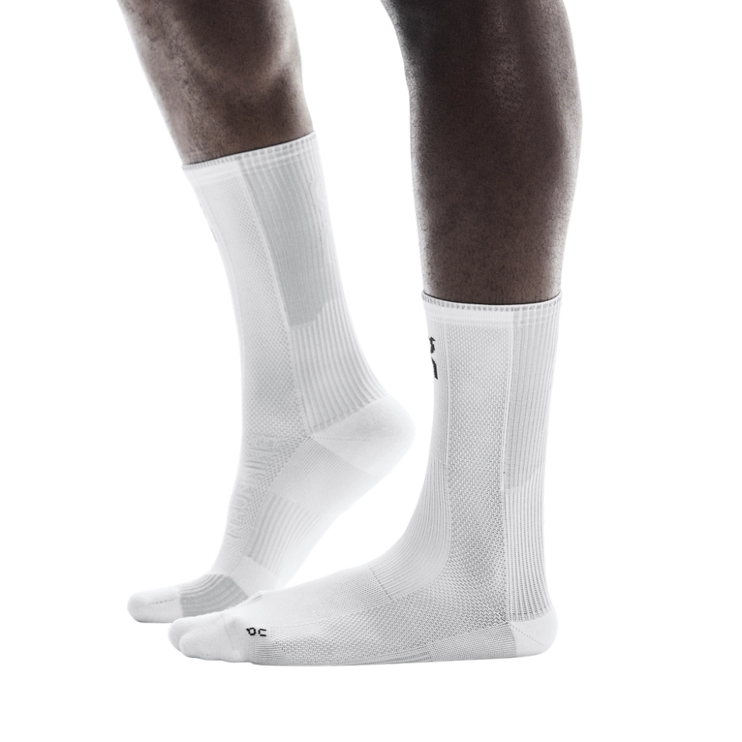 ON | Performance Run Sock High | White / Glacier