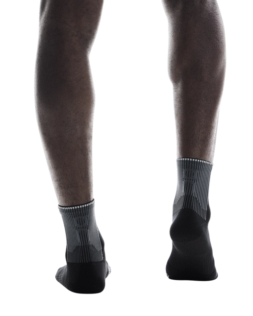 ON | Performance Run Sock Mid | Black / Eclipse