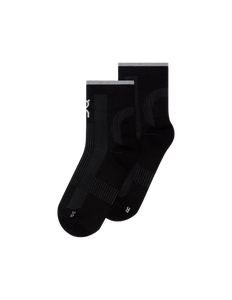 ON | Performance Run Sock Mid | Black / Eclipse
