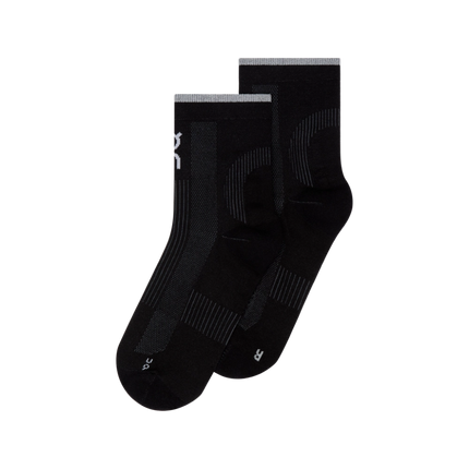 ON | Performance Run Sock Mid | Black / Eclipse