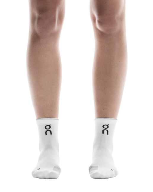 ON | Performance Run Sock Mid | White / Glacier