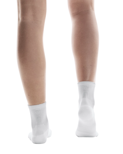 ON | Performance Run Sock Mid | White / Glacier
