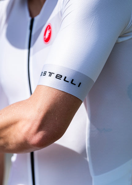 Castelli | San Remo 2 | Trisuit | Short Sleeve | Heren | White / Black Triathlonworld
