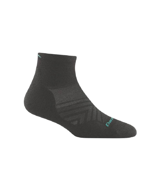 Darn Tough | Run Socke 1/4 Lightweight Cushion | Damen | Schwarz
