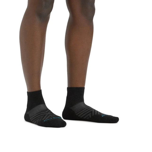 Darn Tough | Run Socke 1/4 Lightweight Cushion | Damen | Schwarz