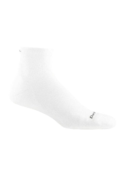 Darn Tough | Run Sock 1/4 Lightweight Cushion | Heren | White