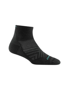Darn Tough | Run Sock 1/4 Lightweight | Dames | Black