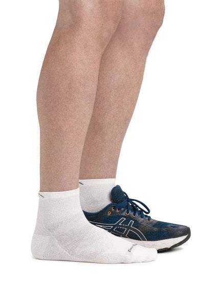 Darn Tough | Run Sock 1/4 Lightweight | Heren | White
