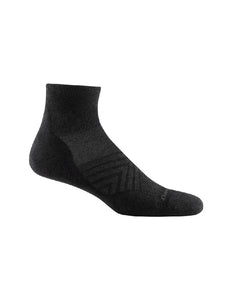 Darn Tough | Run Sock 1/4 Lightweight Cushion | Heren | Black