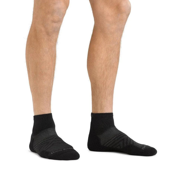 Darn Tough | Run Socke 1/4 Lightweight Cushion | Männer | Schwarz