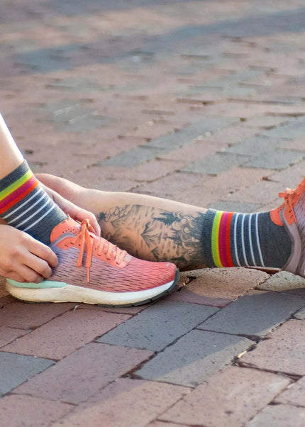 Darn Tough | Run Sock Stride Lightweight | Dames | Gray