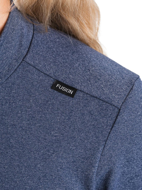 FUSION | C3 Zip Neck | Dames | Night Blue