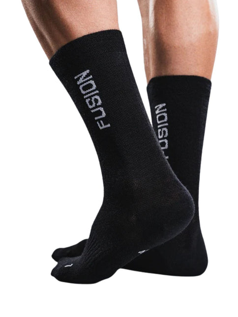 FUSION | Cycling Sock Merino | Unisex | Black