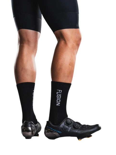 FUSION | Cycling Sock Merino | Unisex | Black