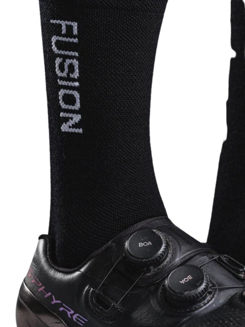 FUSION | Cycling Sock Merino | Unisex | Black