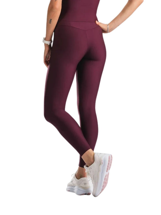 FUSION | High Rise Tights Pocket | Dames | Bordeaux