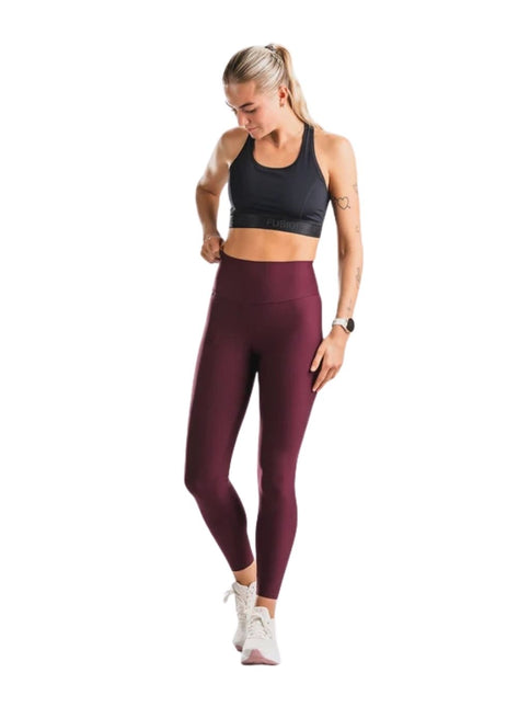 FUSION | High Rise Tights Pocket | Dames | Bordeaux