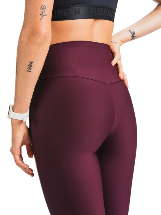 FUSION | High Rise Tights Pocket | Dames | Bordeaux