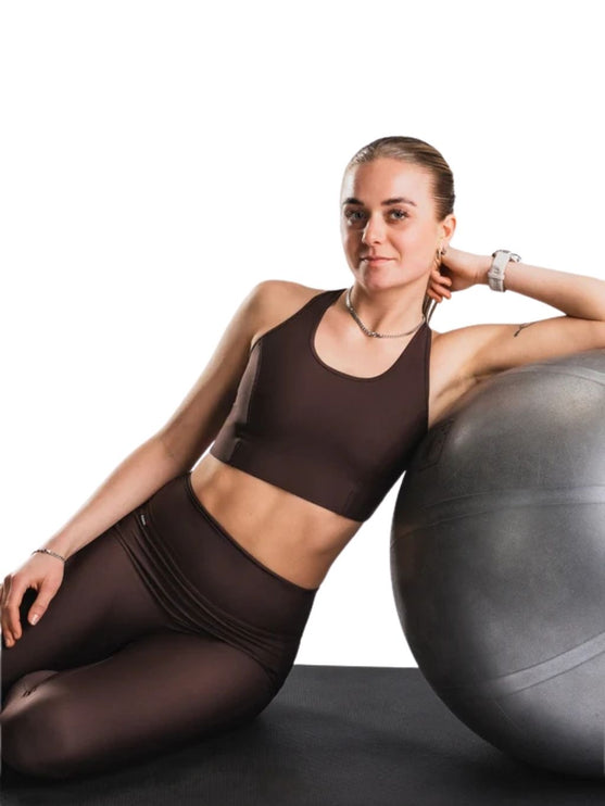 FUSION | High Rise Tights | Dames | Dark Brown