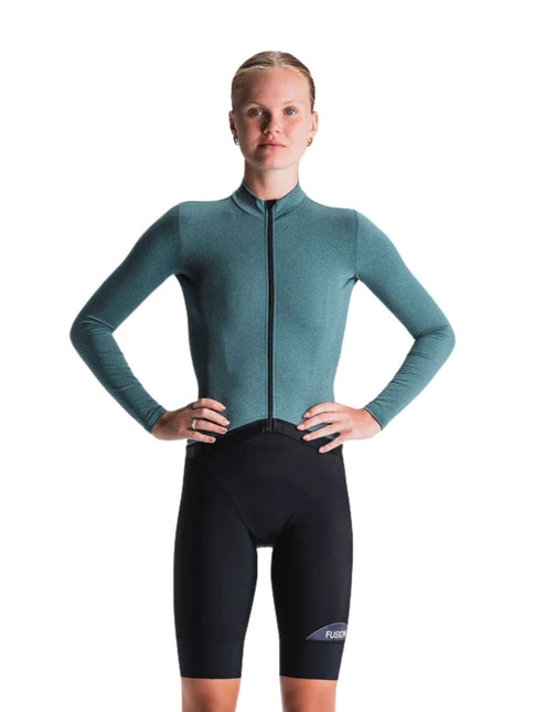 FUSION | Light LS Cycling Jersey | Dames | Green