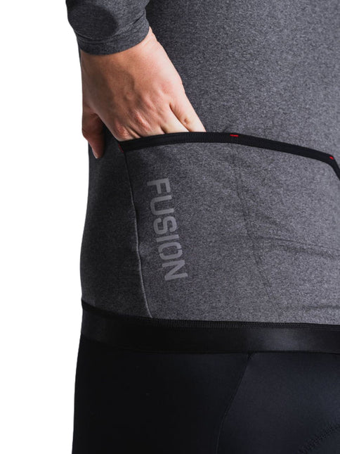 FUSION | Light LS Cycling Jersey | Dames | Grey