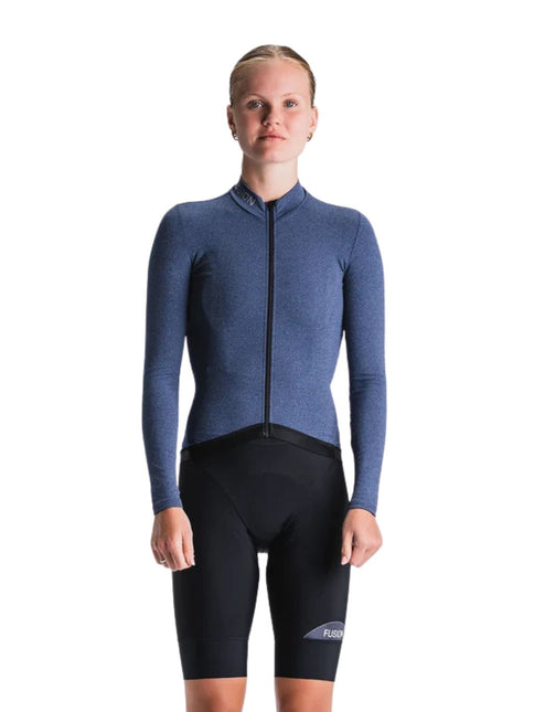 FUSION | Light LS Cycling Jersey | Dames | Night Blue