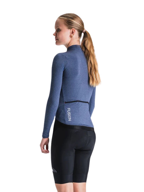 FUSION | Light LS Cycling Jersey | Dames | Night Blue