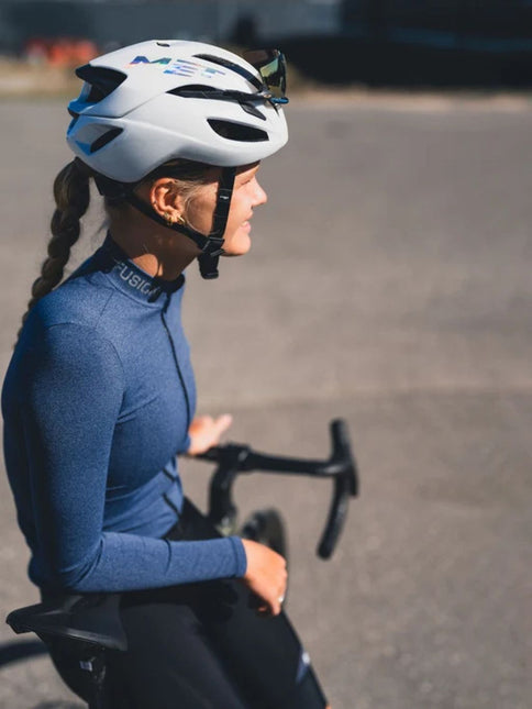 FUSION | Light LS Cycling Jersey | Dames | Night Blue