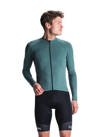 FUSION | Light LS Cycling Jersey | Heren | Green