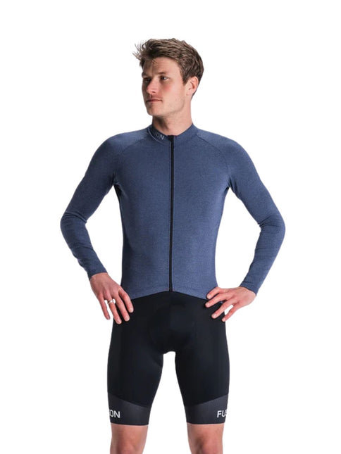 FUSION | Light LS Cycling Jersey | Heren | Night Blue