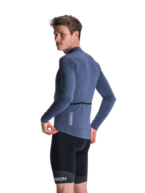 FUSION | Light LS Cycling Jersey | Heren | Night Blue